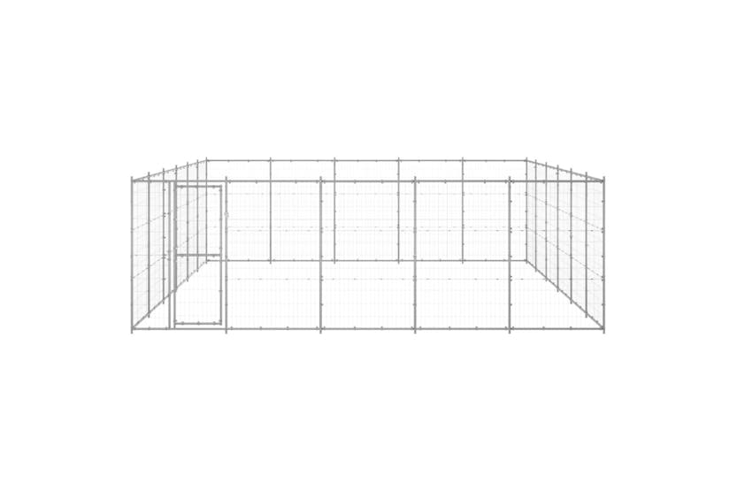 vidaXL 3082329 Outdoor Dog Kennel Galvanised Steel 36.3 M2 vidaXL 3082329 Outdoor Dog Kennel Galvanised Steel 36.3 M2