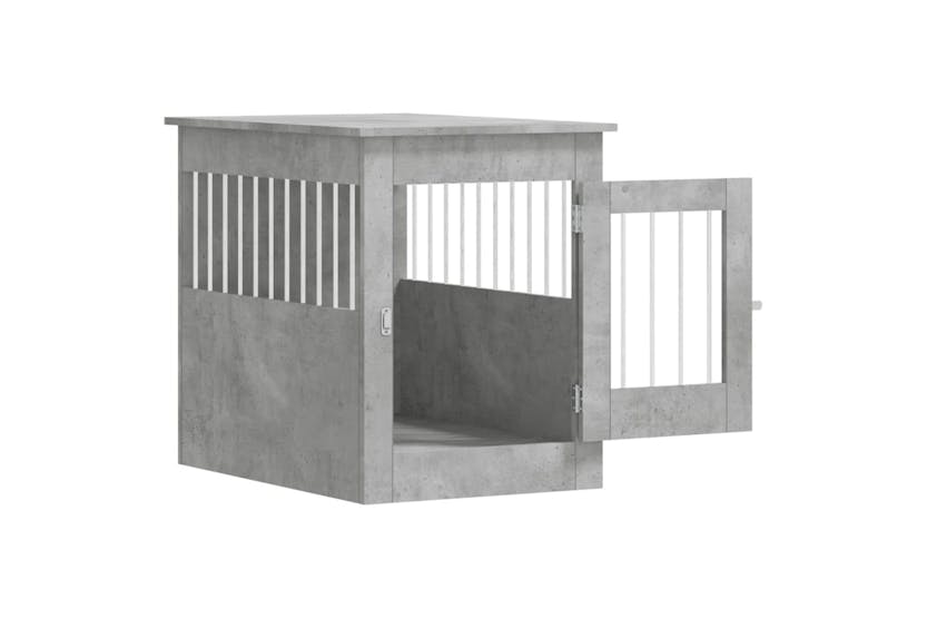 vidaXL 838326 Dog Crate Furniture Concrete Grey 55x80x68cm Engineered Wood vidaXL 838326 Dog Crate Furniture Concrete Grey 55x80x68cm Engineered Wood