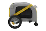vidaXL 93889 Pet Bike Trailer Yellow And Black Oxford Fabric And Iron vidaXL 93889 Pet Bike Trailer Yellow And Black Oxford Fabric And Iron