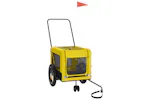 vidaXL 93931 Pet Bike Trailer Yellow And Black Oxford Fabric And Iron vidaXL 93931 Pet Bike Trailer Yellow And Black Oxford Fabric And Iron