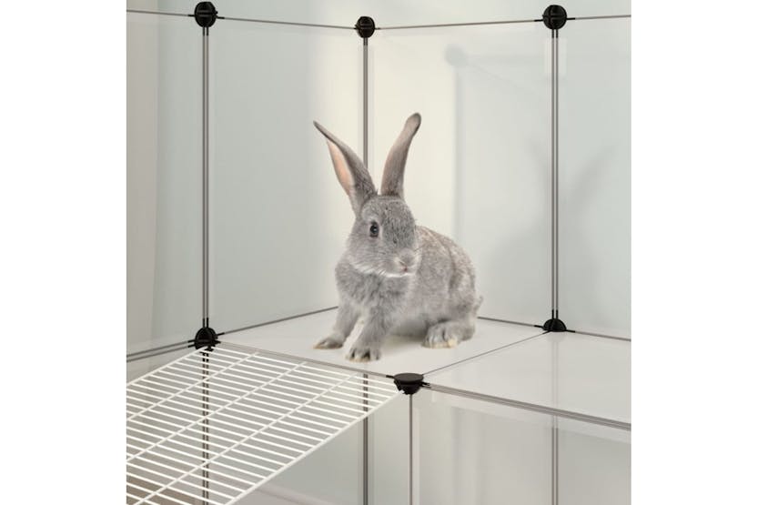 vidaXL 340570 Small Animal Cage Transparent 143x107x93cm Pp And Steel vidaXL 340570 Small Animal Cage Transparent 143x107x93cm Pp And Steel