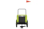 vidaXL 94025 Pet Bike Trailer Green And Black Oxford Fabric And Iron vidaXL 94025 Pet Bike Trailer Green And Black Oxford Fabric And Iron