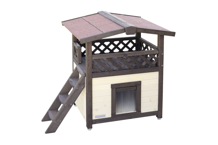 Kerbl 445270 Heated Cat House 4-seasons Deluxe 88x57x77 Cm Dark Brown Kerbl 445270 Heated Cat House 4-seasons Deluxe 88x57x77 Cm Dark Brown