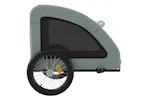 vidaXL 93965 Pet Bike Trailer Grey Oxford Fabric And Iron vidaXL 93965 Pet Bike Trailer Grey Oxford Fabric And Iron