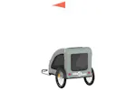 vidaXL 93965 Pet Bike Trailer Grey Oxford Fabric And Iron vidaXL 93965 Pet Bike Trailer Grey Oxford Fabric And Iron