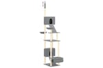 vidaXL 171613 Floor To Ceiling Cat Tree Light Grey 277-303cm vidaXL 171613 Floor To Ceiling Cat Tree Light Grey 277-303cm