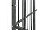 vidaXL 172209 Dog Playpen 4 Panel Black Galvanised Steel vidaXL 172209 Dog Playpen 4 Panel Black Galvanised Steel