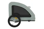 vidaXL 93958 Pet Bike Trailer Grey Oxford Fabric And Iron vidaXL 93958 Pet Bike Trailer Grey Oxford Fabric And Iron