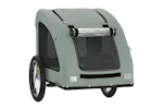 vidaXL 93958 Pet Bike Trailer Grey Oxford Fabric And Iron vidaXL 93958 Pet Bike Trailer Grey Oxford Fabric And Iron