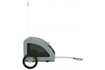 vidaXL 93958 Pet Bike Trailer Grey Oxford Fabric And Iron vidaXL 93958 Pet Bike Trailer Grey Oxford Fabric And Iron