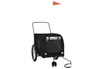 vidaXL 94031 Pet Bike Trailer Black Oxford Fabric And Iron vidaXL 94031 Pet Bike Trailer Black Oxford Fabric And Iron
