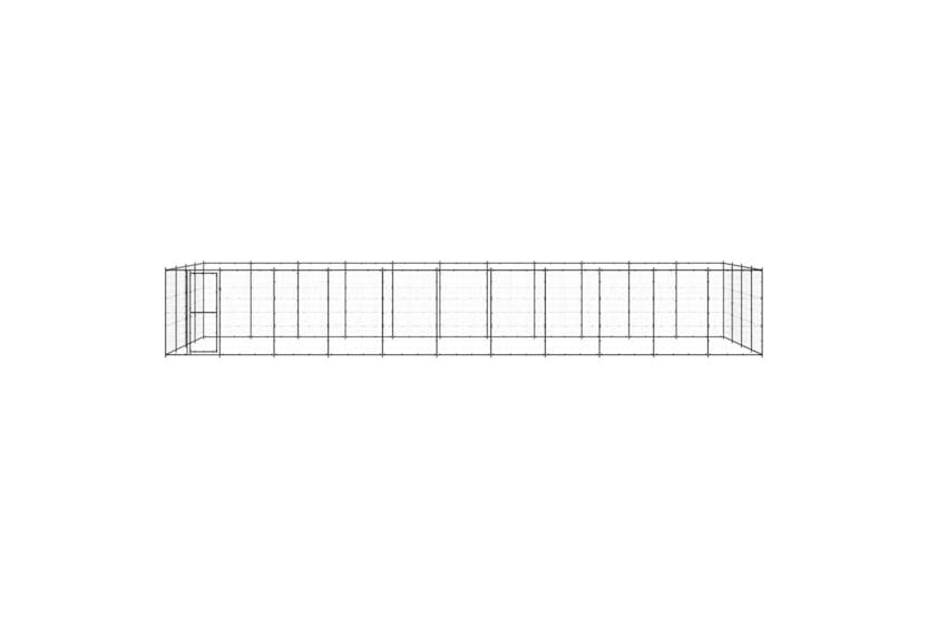 vidaXL 3082317 Outdoor Dog Kennel Steel 53.24 M2 vidaXL 3082317 Outdoor Dog Kennel Steel 53.24 M2
