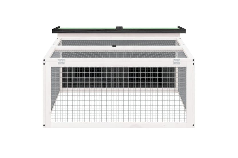 vidaXL 172287 Rabbit Hutch Grey 117.5x97x47.5cm Solid Wood Pine vidaXL 172287 Rabbit Hutch Grey 117.5x97x47.5cm Solid Wood Pine