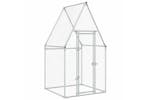 Vidaxl Chicken Cage Silver 100x100x190 Cm Galvanised Steel Vidaxl Chicken Cage Silver 100x100x190 Cm Galvanised Steel