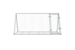 vidaXL 3281530 Rabbit Cage Silver 200x105x91cm Galvanised Steel vidaXL 3281530 Rabbit Cage Silver 200x105x91cm Galvanised Steel