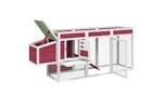 vidaXL 172239 Chicken Coop Red 204x50x84cm Solid Wood Pine vidaXL 172239 Chicken Coop Red 204x50x84cm Solid Wood Pine