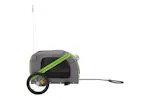 vidaXL 93885 Pet Bike Trailer Green And Grey Oxford Fabric And Iron vidaXL 93885 Pet Bike Trailer Green And Grey Oxford Fabric And Iron