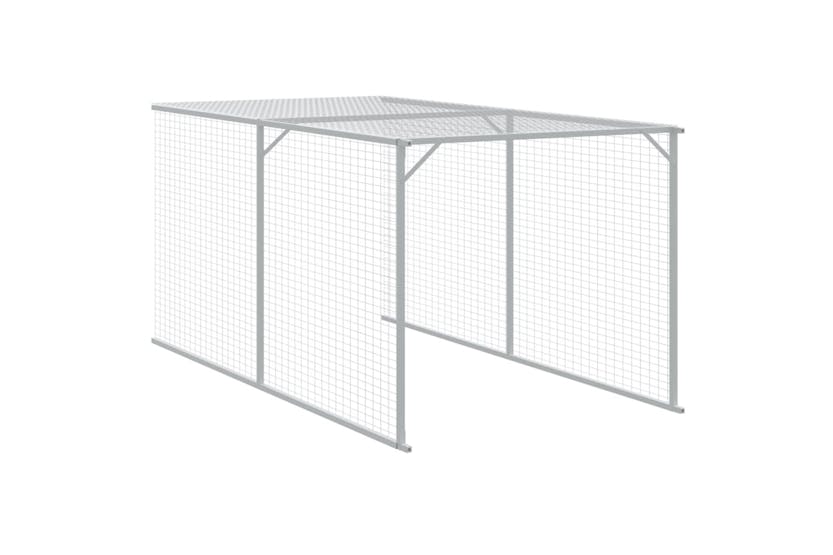 vidaXL 3189093 Chicken Cage With Run Anthracite 110x1221x110cm Galvanised Steel vidaXL 3189093 Chicken Cage With Run Anthracite 110x1221x110cm Galvanised Steel