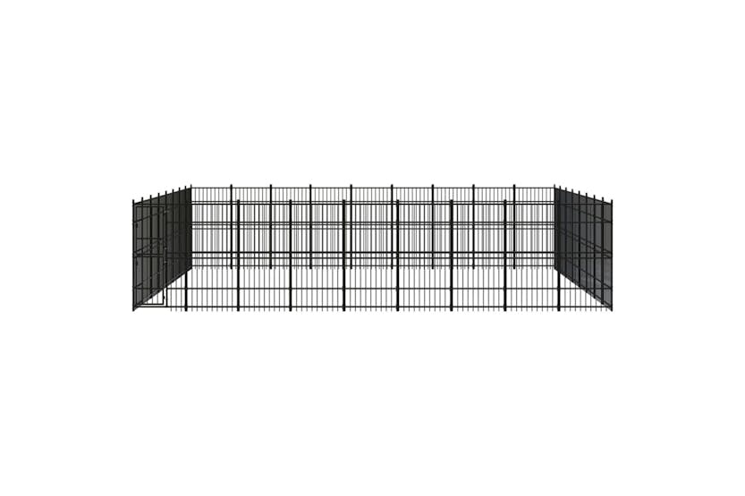 vidaXL 3098005 Outdoor Dog Kennel Steel 66.36 M2 vidaXL 3098005 Outdoor Dog Kennel Steel 66.36 M2