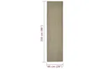 vidaXL 3203484 Sisal Rug For Scratching Post Taupe 66x250cm vidaXL 3203484 Sisal Rug For Scratching Post Taupe 66x250cm