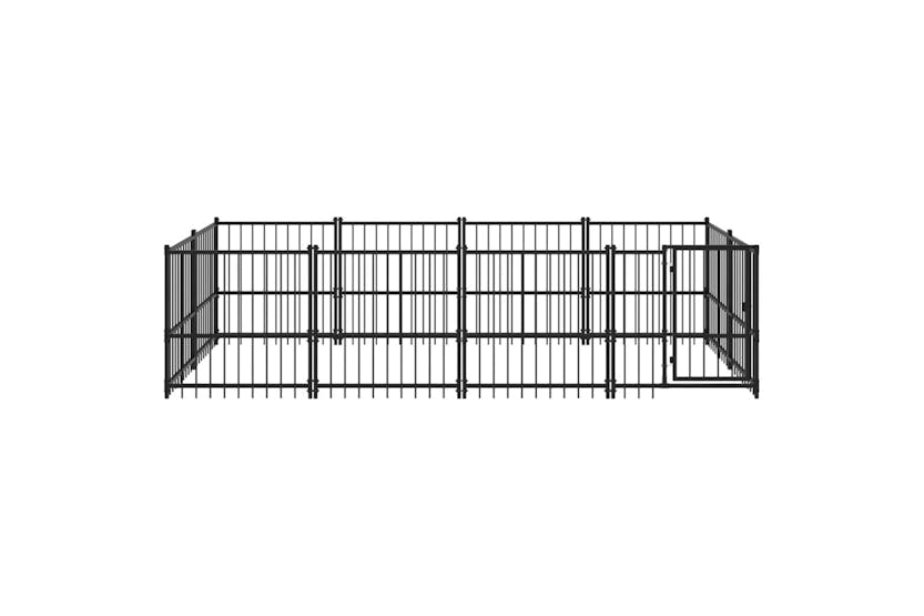 vidaXL 3124600 Outdoor Dog Kennel Steel 7.51 M2 vidaXL 3124600 Outdoor Dog Kennel Steel 7.51 M2