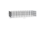 vidaXL 3097988 Outdoor Dog Kennel Steel 36.86 M2 vidaXL 3097988 Outdoor Dog Kennel Steel 36.86 M2