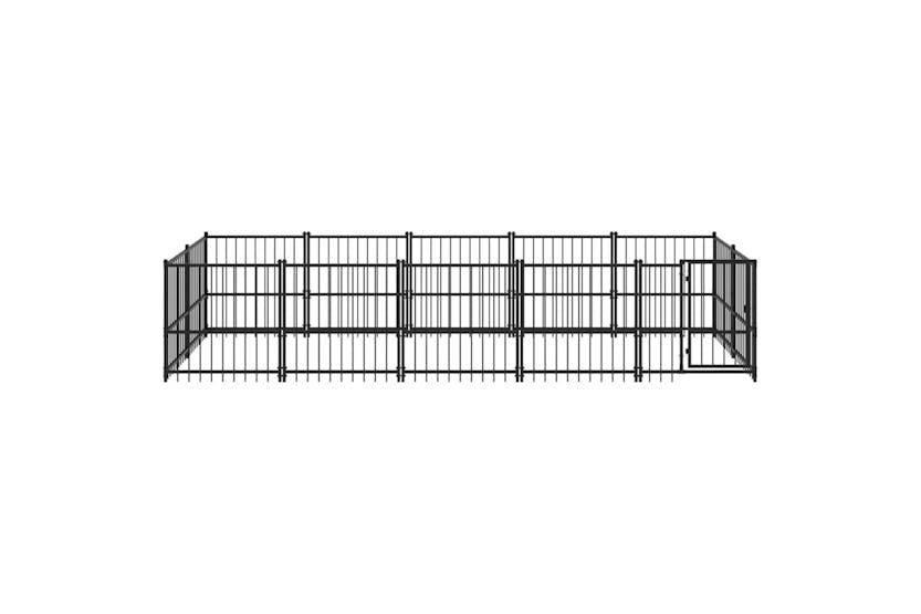 vidaXL 3124601 Outdoor Dog Kennel Steel 9.38 M2 vidaXL 3124601 Outdoor Dog Kennel Steel 9.38 M2