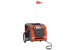 vidaXL 93879 Pet Bike Trailer Orange And Black Oxford Fabric&iron vidaXL 93879 Pet Bike Trailer Orange And Black Oxford Fabric&iron