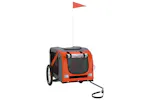 vidaXL 93879 Pet Bike Trailer Orange And Black Oxford Fabric&iron vidaXL 93879 Pet Bike Trailer Orange And Black Oxford Fabric&iron