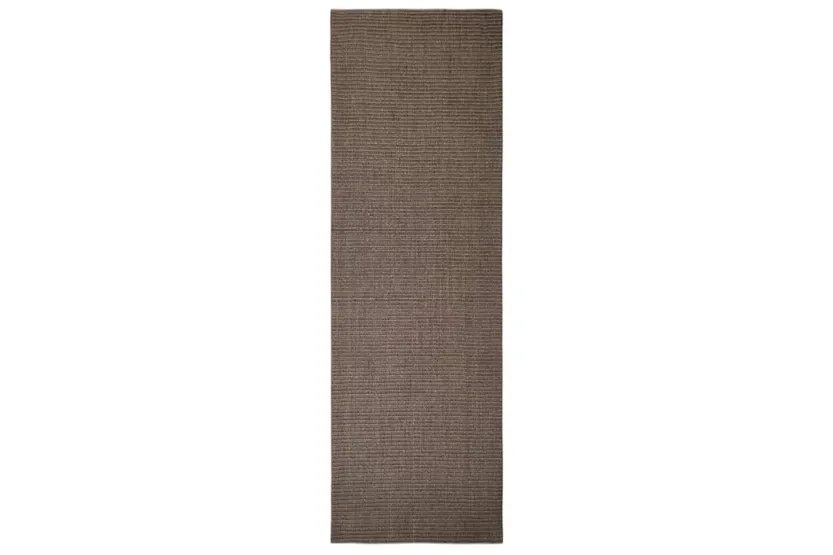 vidaXL 3203454 Sisal Rug For Scratching Post Brown 80x250cm vidaXL 3203454 Sisal Rug For Scratching Post Brown 80x250cm