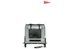 vidaXL 93839 Pet Bike Trailer Grey And Black Oxford Fabric&iron vidaXL 93839 Pet Bike Trailer Grey And Black Oxford Fabric&iron
