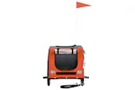 vidaXL 93879 Pet Bike Trailer Orange And Black Oxford Fabric&iron vidaXL 93879 Pet Bike Trailer Orange And Black Oxford Fabric&iron