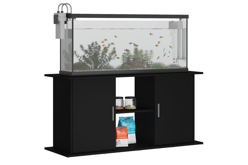 vidaXL 833616 Aquarium Stand Black 121x41x58cm Engineered Wood vidaXL 833616 Aquarium Stand Black 121x41x58cm Engineered Wood