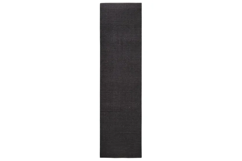 vidaXL 3203437 Sisal Rug For Scratching Post Black 80x300cm vidaXL 3203437 Sisal Rug For Scratching Post Black 80x300cm