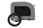 vidaXL 93830 Pet Bike Trailer Orange And Grey Oxford Fabric And Iron vidaXL 93830 Pet Bike Trailer Orange And Grey Oxford Fabric And Iron