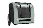 vidaXL 93839 Pet Bike Trailer Grey And Black Oxford Fabric&iron vidaXL 93839 Pet Bike Trailer Grey And Black Oxford Fabric&iron