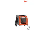 vidaXL 93830 Pet Bike Trailer Orange And Grey Oxford Fabric And Iron vidaXL 93830 Pet Bike Trailer Orange And Grey Oxford Fabric And Iron