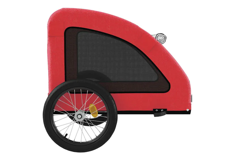 vidaXL 93964 Pet Bike Trailer Red Oxford Fabric And Iron vidaXL 93964 Pet Bike Trailer Red Oxford Fabric And Iron