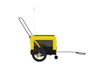 vidaXL 93945 Pet Bike Trailer Yellow And Black Oxford Fabric And Iron vidaXL 93945 Pet Bike Trailer Yellow And Black Oxford Fabric And Iron