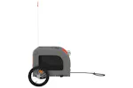 vidaXL 93830 Pet Bike Trailer Orange And Grey Oxford Fabric And Iron vidaXL 93830 Pet Bike Trailer Orange And Grey Oxford Fabric And Iron