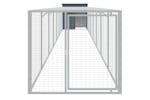 vidaXL 3189091 Chicken Cage With Run Anthracite 110x813x110cm Galvanised Steel vidaXL 3189091 Chicken Cage With Run Anthracite 110x813x110cm Galvanised Steel