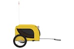vidaXL 94008 Pet Bike Trailer Yellow And Black Oxford Fabric And Iron vidaXL 94008 Pet Bike Trailer Yellow And Black Oxford Fabric And Iron