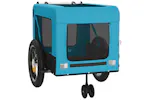 vidaXL 93932 Pet Bike Trailer Blue And Black Oxford Fabric And Iron vidaXL 93932 Pet Bike Trailer Blue And Black Oxford Fabric And Iron
