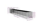 vidaXL 3189091 Chicken Cage With Run Anthracite 110x813x110cm Galvanised Steel vidaXL 3189091 Chicken Cage With Run Anthracite 110x813x110cm Galvanised Steel