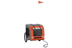 vidaXL 93830 Pet Bike Trailer Orange And Grey Oxford Fabric And Iron vidaXL 93830 Pet Bike Trailer Orange And Grey Oxford Fabric And Iron