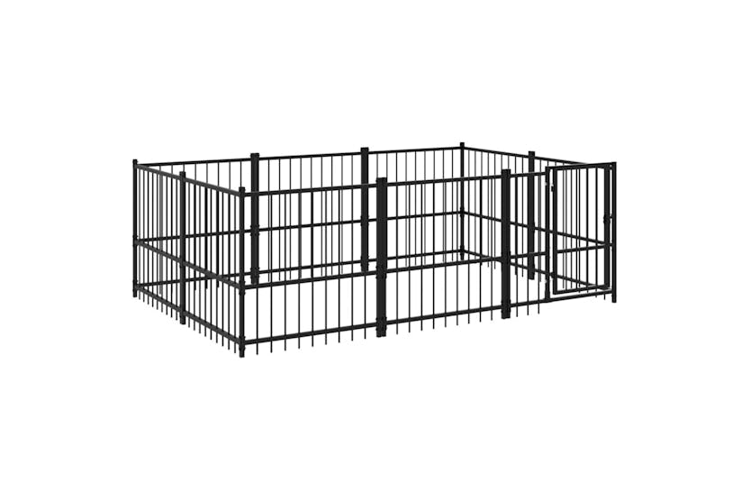 vidaXL 3124599 Outdoor Dog Kennel Steel 5.63 M2 vidaXL 3124599 Outdoor Dog Kennel Steel 5.63 M2