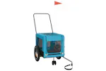 vidaXL 93932 Pet Bike Trailer Blue And Black Oxford Fabric And Iron vidaXL 93932 Pet Bike Trailer Blue And Black Oxford Fabric And Iron