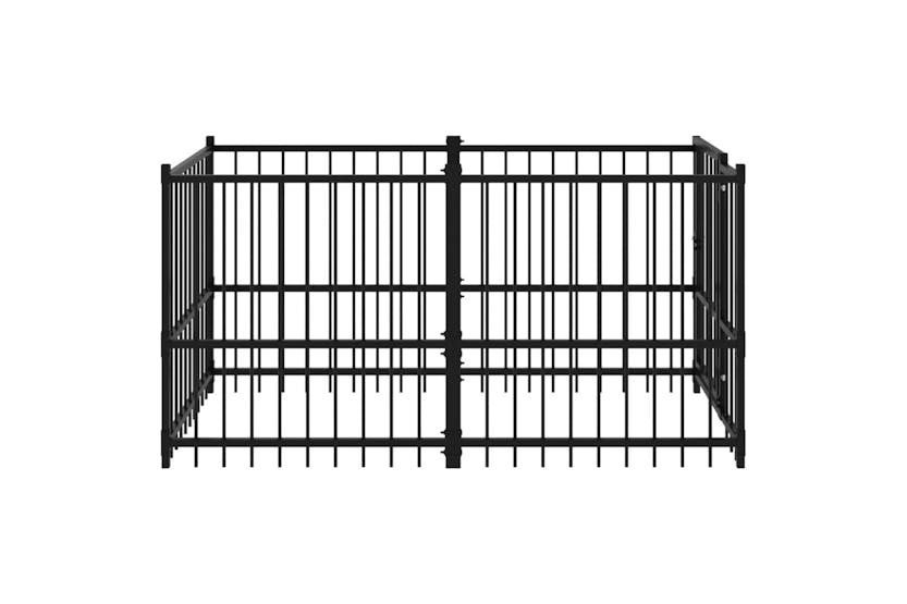 vidaXL 171627 Dog Kennel Black 193.5x97x100cm Steel vidaXL 171627 Dog Kennel Black 193.5x97x100cm Steel