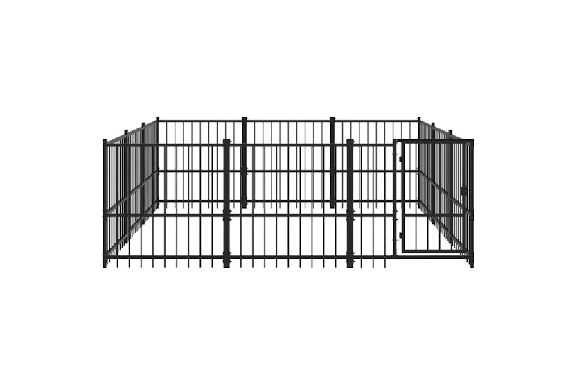 vidaXL 3124616 Outdoor Dog Kennel Steel 8.47 M2 vidaXL 3124616 Outdoor Dog Kennel Steel 8.47 M2