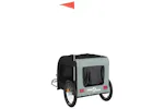 vidaXL 93839 Pet Bike Trailer Grey And Black Oxford Fabric&iron vidaXL 93839 Pet Bike Trailer Grey And Black Oxford Fabric&iron